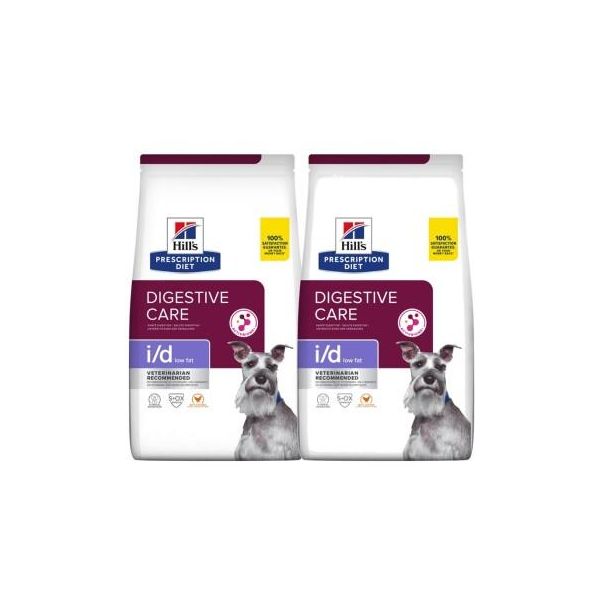 Hill's Prescription Diet Digestive Care I/D Low Fat Poulet 2X12 Kg-image