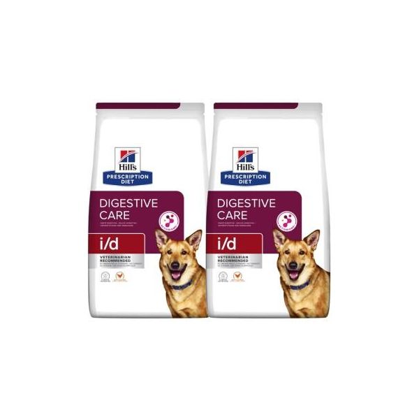 Hill's Prescription Diet I/D Croquettes Pour Chiens, Adultes, Au Poulet Pour Soutenir La Digestion 2X12 Kg-image