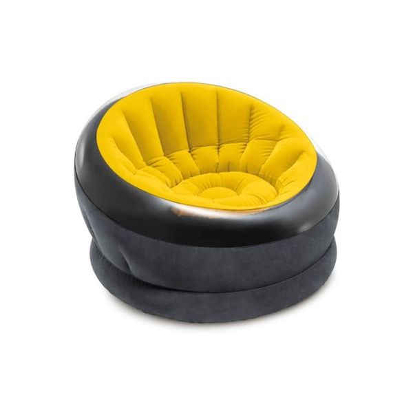 Intex Empire Chair Aufblasbarer Komfort Sessel FüR Innen Und AußEn Sitzkissen Sitzen Lounge Gelb-image