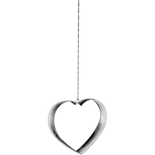 DekohäNger Fink "Anya", Silber (Silberfarben), B:31Cm H:28Cm T:6Cm, Edelstahl, DekohäNger, Dekoherz Zum HäNgen, Aus Edelstahl, Outdoorgeeignet-image