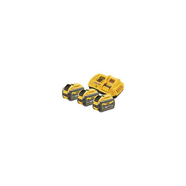 Xr Flexvolt Akku Starterkit DCB118X3, Inkl. 3X Akku 54Volt 3Ah, Set Gelb/Schwarz, 54Volt 3Ah Oder 18Volt 9Ah, SchnellladegeräT DCB118-image