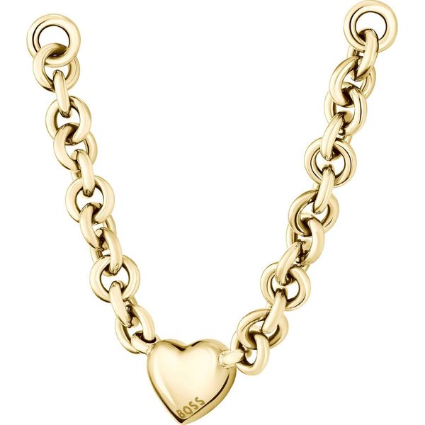 Kette Mit AnhäNger Boss "Honey Love", Gold (Gelbgoldfarben), Halsketten, Damen, Edelstahl, L: 43 B: 12Mm, B:12Mm-image