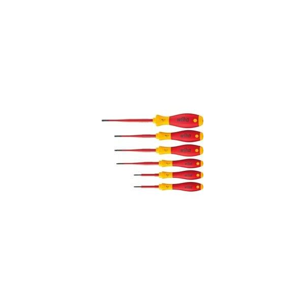 Schraubendreher-Set Softfinish Electric Slimfix, 6-Teilig Rot/Gelb-image