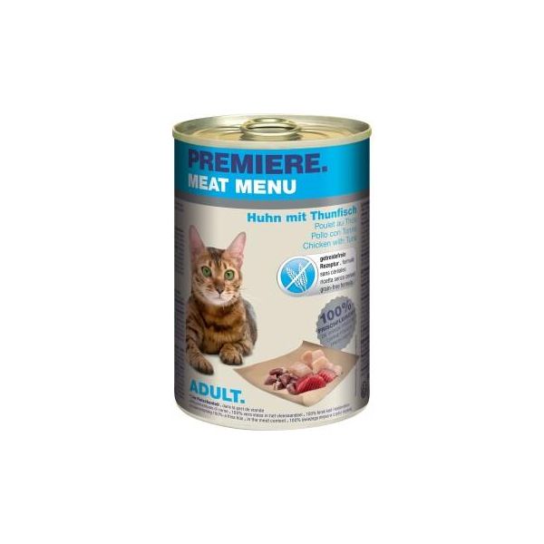 Premiere Menu Viande Adulte Thon Et Poulet 6X400 G-image