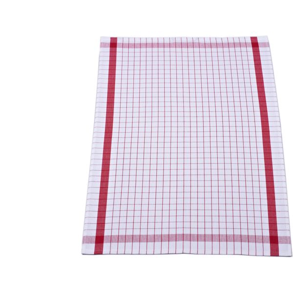 Geschirrtuch Ross "Exclusiv", Rot, B:50Cm L:70Cm, 50% Baumwolle, 50% Leinen, GeschirrtüCher, Geschirrtuch, Karofond, 50% Baumwolle, 50% Leinen, 50X70 Cm-image