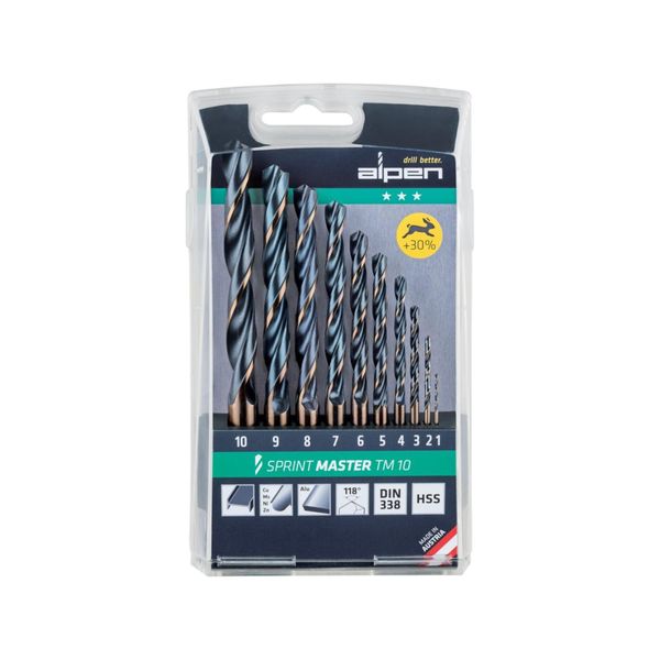 Maykestag Spiralbohrer D338N HSS 1,0-10,0 - 1Mm Stg. Alpen ; Alpen-Maykestag (811092100)-image