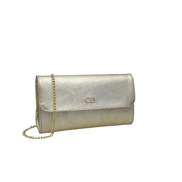 Clutch "Eleganz", Damen, Gr. B/H/T: 26Cm X 15Cm X 5Cm Onesize, Gold, Leder, Collezione Alessandro, Taschen, Aus Leder, Mit Separaten FäChern-image