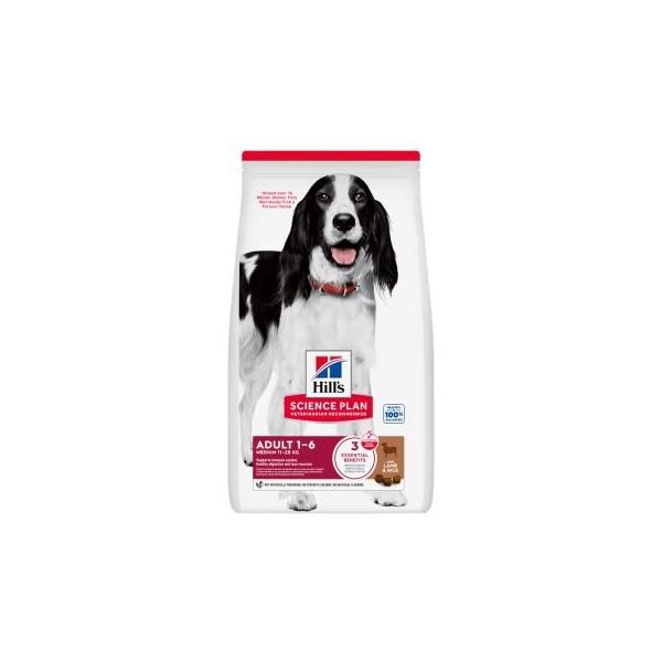 Hill's Science Plan Roquettes Chien, Medium Adulte Avec De L’Agneau Et Du Riz 2X14 Kg-image