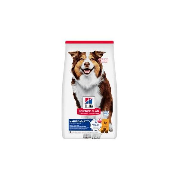 Hill's Science Plan Roquettes Chien, Medium Mature Adulte Avec Du Poulet 2X14 Kg-image