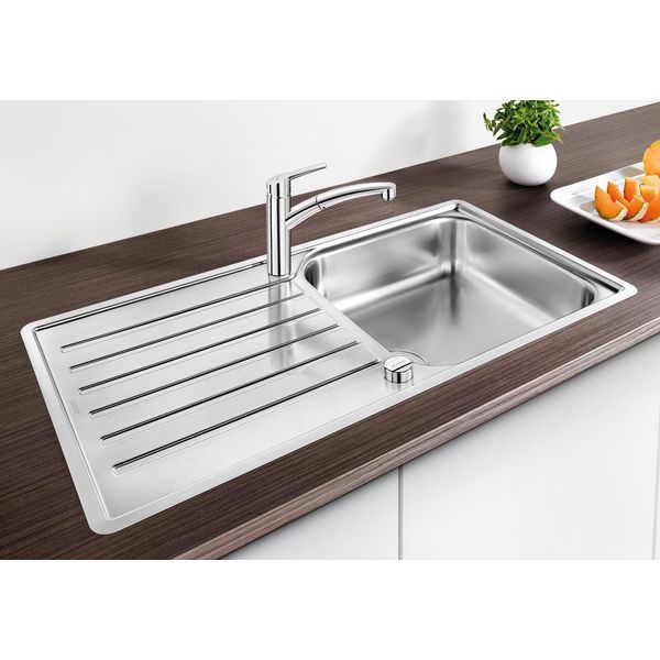 KüChenspüLe Blanco "Lantos Xl 6 S-IF", Edelstahl BüRstfinish, B:100Cm, Edelstahl, KüChenspüLen-image