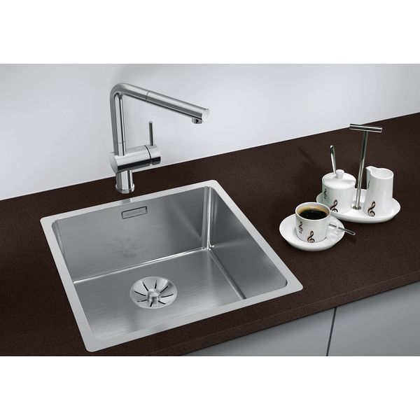 KüChenspüLe Blanco "Andano 400-IF", Silber (Edelstahl Seidenglanz), B:44Cm, Edelstahl, KüChenspüLen-image