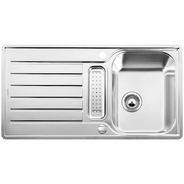 KüChenspüLe Blanco "Lantos 5 S-IF", Edelstahl BüRstfinish, B:94Cm, Edelstahl, KüChenspüLen, Inklusive 1 Edelstahleinsatz-image