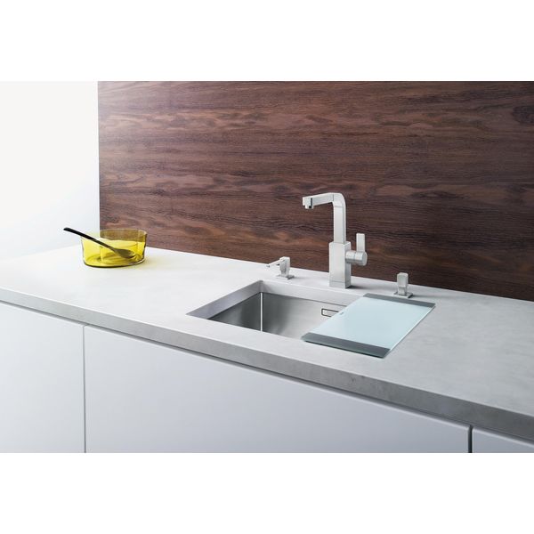 KüChenspüLe Blanco "Claron 450-U", Silber (Edelstahl Seidenglanz), B:49Cm, Edelstahl, KüChenspüLen-image