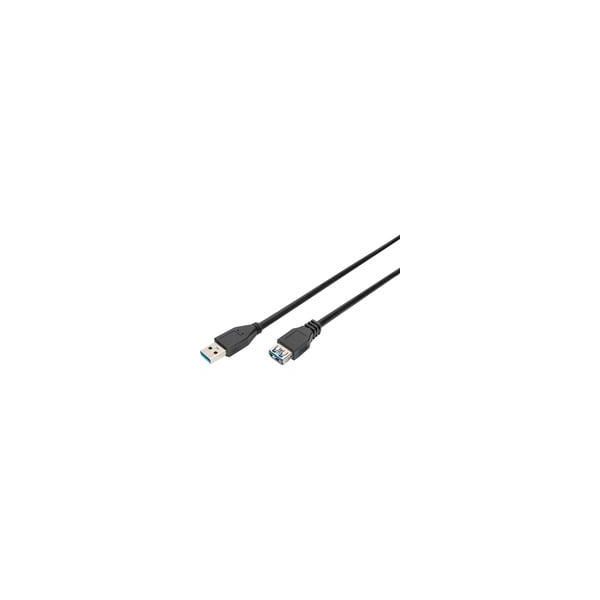 Usb 3.2 Gen 1 VerläNgerungskabel, USB-A Stecker > USB-A Buchse Schwarz, 1,8 Meter-image