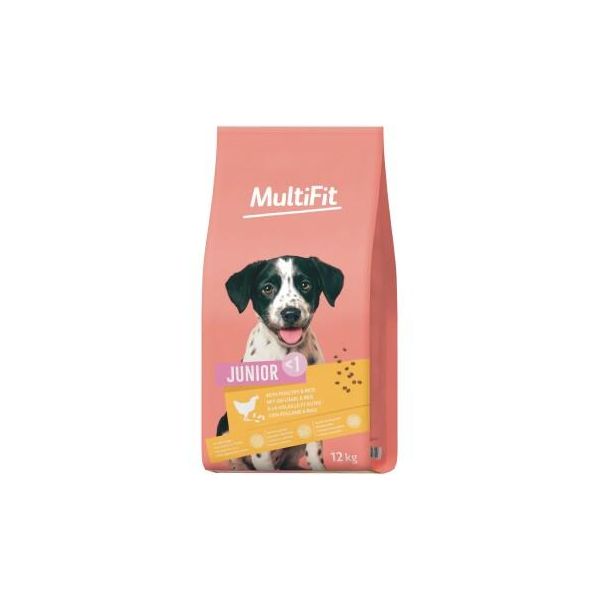 Multifit Croquettes Chien Junior, Avec Volaille & Riz 12 Kg-image