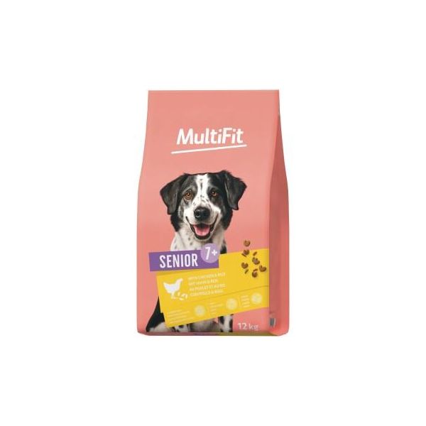 Multifit Nourriture SèChe Pour Chien Senior Poulet Et Riz 12 Kg-image