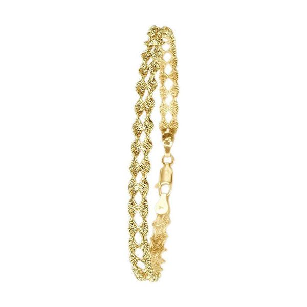 Armband Firetti "Schmuck Geschenk Gold 585 Armschmuck Armkette Fantasie Goldarmband", Gelb (Gelbgold, 585), ArmbäNder, Damen, 19Cm, Gelbgold 585, Armband-image