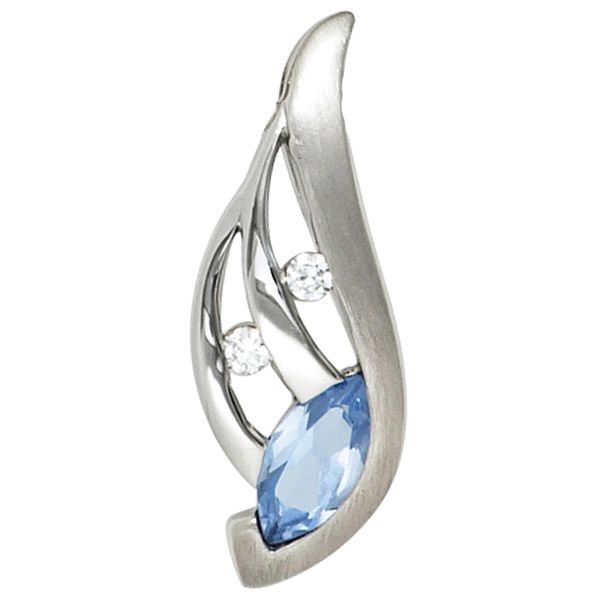 KettenanhäNger Jobo "AnhäNger Mit Zirkonia", Silber (Silber 925), SchmuckanhäNger, Damen, Silber 925 (Sterlingsilber), KettenanhäNger, 925 Silber-image