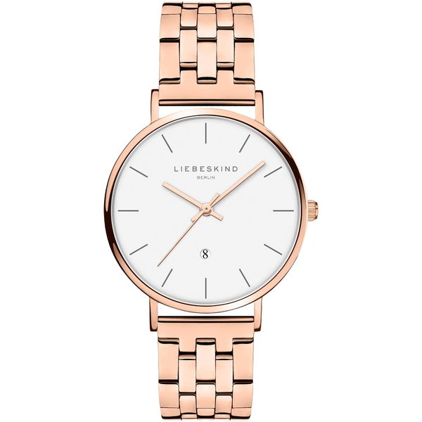 Quarzuhr Liebeskind Berlin, RoséGoldfarben, Armbanduhren, Damen, Quarzuhr, Armbanduhr, Damenuhr, Analog, Edelstahlband, Datum-image