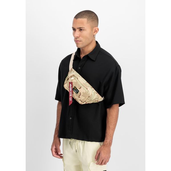 Tragetasche Alpha Industries "Crew Waist Bag Camo", Desert Camo 91 Small, Shell: 100% Nylon. Lining: 100% Nylon, Taschen-image
