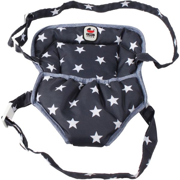 Puppen Bauchtrage CHIC2000 "Sternchen", Blau (Sternchen Blau), Puppenausstattungen, Kinderb:2Cm H:25Cm T:2Cm, Polyester, B:2Cm H:25Cm T:2Cm-image
