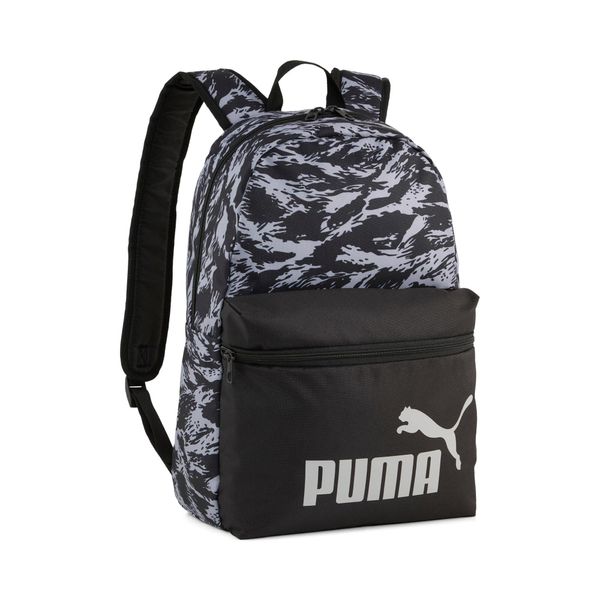 Rucksack Puma "Phase Aop Backpack", Puma Schwarz, Gray Echo, Camou, RucksäCke, Damen, Netz, Polyester, Gemustert, Rucksack, Mit GeräUmigem Hauptfach, Mit Vorderer ReißVerschlusstasche-image
