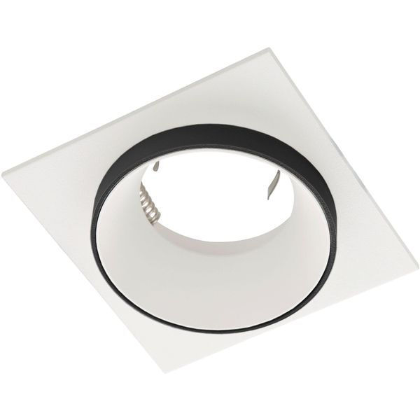 Eglo Deckenleuchte "Carosso", Schwarz-Weiß (Weiß), H: 2,5Cm, 1 Stk., Leuchten, Deckenleuchte In Schwarz Und Weiß Aus Alu - Exkl. GU10 - 35W, Deckeneinbaustrahler Einbaustrahler-image