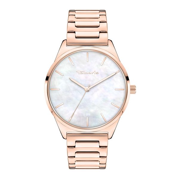 Quarzuhr Tamaris "Basic Elegance", Rosa (RoséGoldfarben), Armbanduhren, Damen, Quarzuhr, Armbanduhr, Damenuhr, Edelstahlarmband, Analog-image