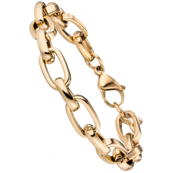 Armband Jobo "Statement", Gold (Goldfarben), ArmbäNder, Damen, 22Cm, Edelstahl, Armband, Edelstahl Goldfarben 22 Cm-image