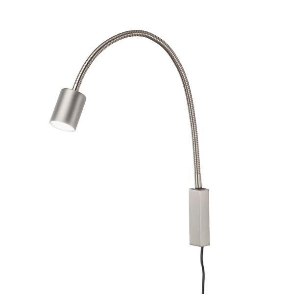 Led-Wandleuchte Justi Nickelfarben Max. 4 Watt Wandlampe-image