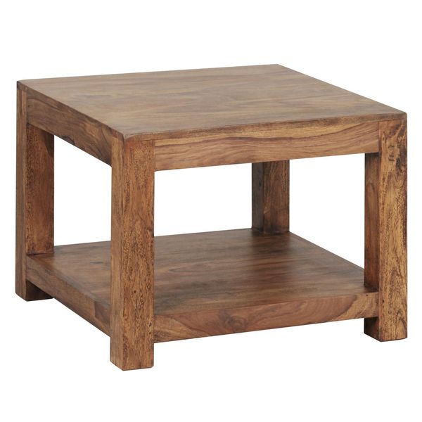 Wohnling WL1.570 Couchtisch Mumbai Massivholz Sheesham 60 Cm X 60 Cm X 45 Cm-image