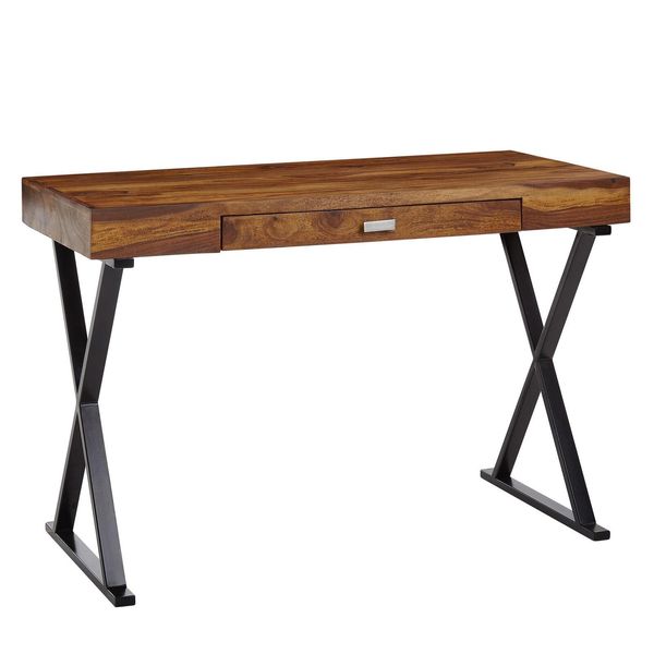 Wohnling WL6.540 Schreibtisch Sheesham 120 Cm X 55 Cm X 78 Cm-image