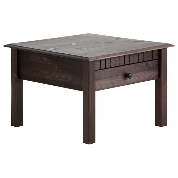 Couchtisch Otto Home "Lisa", Braun (Dunkelbraun), B:60Cm H:42Cm T:60Cm, Tische, Couchtisch Eckige Couchtische Holz-Couchtische, Home Affaire, Breite 60 Cm, 1 Schubkasten-image