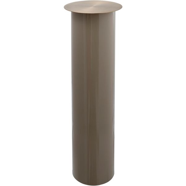 Kerzenhalter Kayoom "BodenkerzenstäNder Art Deco 195", Grau (Taupe, Goldfarben), B:20Cm H:70Cm T:20Cm Ø:20Cm, Metall, Kerzenhalter, Kerzenhalter-image