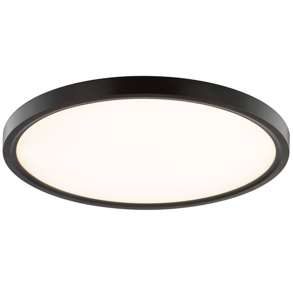 Brilliant LED Deckenleuchte "Galo", Schwarz (Weiß, Schwarz), 1, Ø 40Cm H: 2Cm, 1 Stk., Leuchten, Ø 40 Cm, 3000 Lm, 3000 K, Bewegungsmelder, Schwarz, LED Deckenleuchte-image