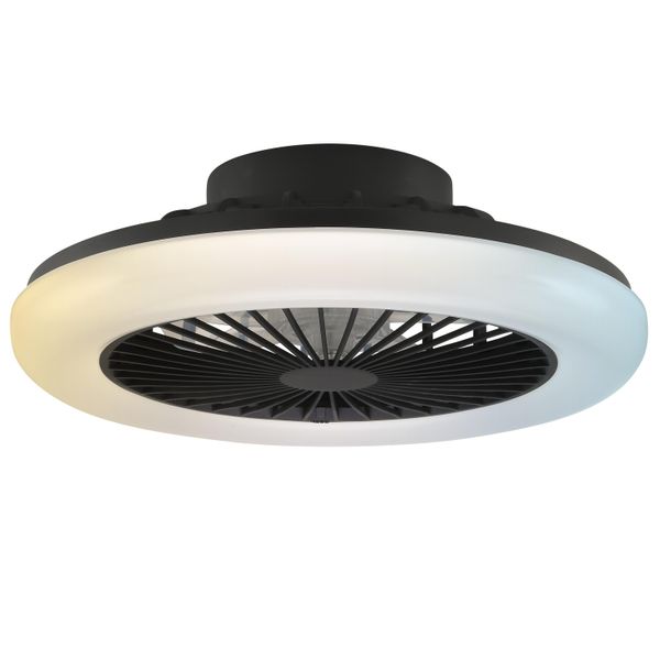 Brilliant Led Deckenleuchte "Montero", Schwarz, Ø 42Cm H: 13,7Cm, 1 Stk., Leuchten, Led-Deckenventilator, Ø 42 Cm, 2700 Lm, 2700-6500 K, Led Deckenleuchte-image