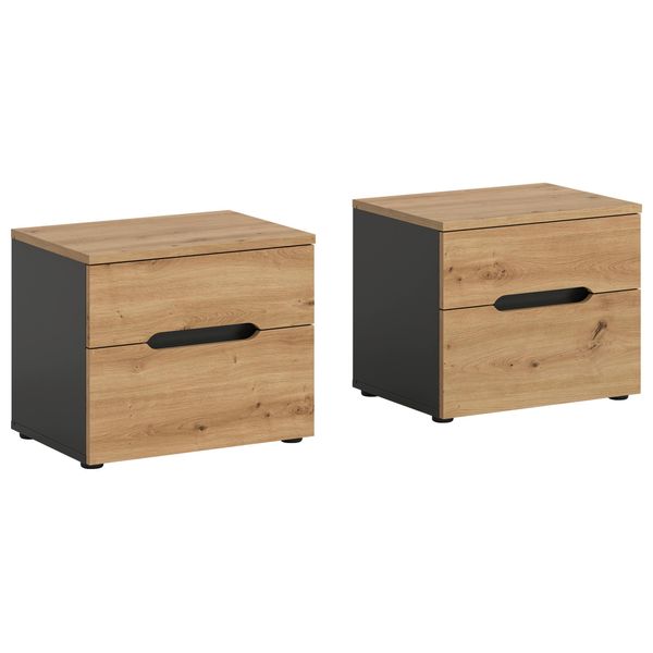 NachtkäStchen Canu Grau, Eiche Artisan-image