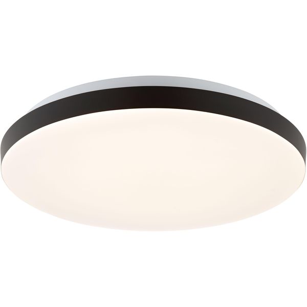 Brilliant Led Deckenleuchte "Livio", Schwarz-Weiß (Weiß), 1, Ø 28,5Cm H: 6,5Cm, 1 Stk., Leuchten, 3000 Kelvin, Weiß/Schwarz, Led Deckenleuchte-image
