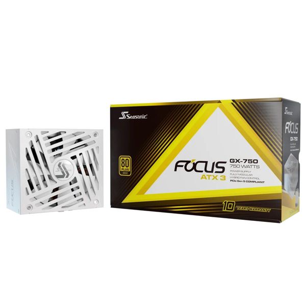 Seasonic Netzteil Focus Gx 750 Atx 3.1 Full-Modular 750W 80+ Gold Weiß-image