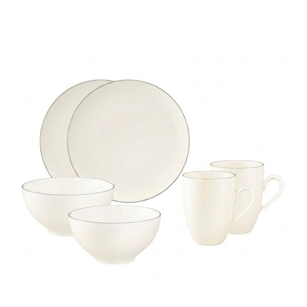 Seltmann Weiden FrüHstüCks-Set Savona Grey Line 6Er Set-image