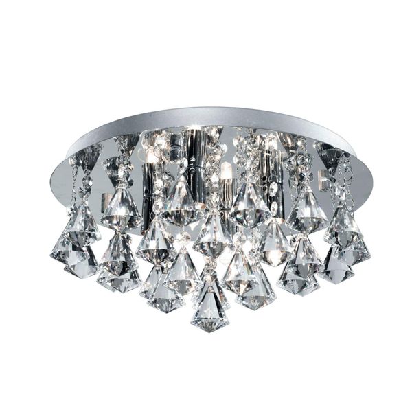 Badezimmer-Deckenleuchte Chromfarben Max. 33 Watt Deckenlampe-image