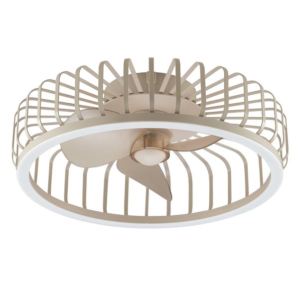 Brilliant LED Deckenleuchte "Capo", Beige, 1, Ø 48Cm H: 17Cm, 1 Stk., Leuchten, Led-Ventilator, Ø 48 Cm, 4200 Lm, Dimmbar, Cct, LED Deckenleuchte-image