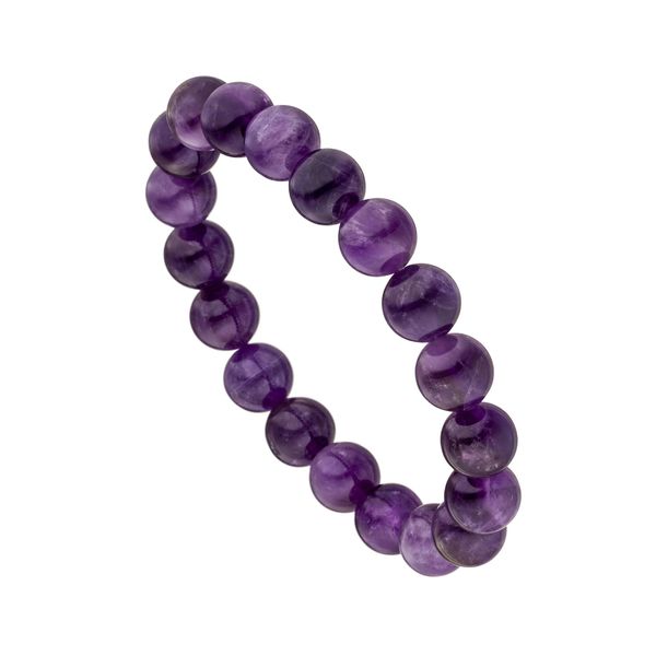 Armband Jobo "Edelsteinarmband Lila", Lila, ArmbäNder, Damen, 19Cm, Materialmix, Armband, Mit Amethyst 19 Cm-image