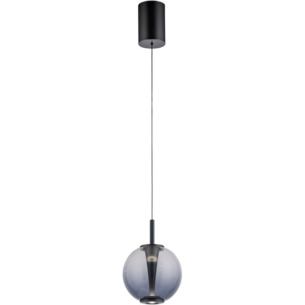 Neuhaus Pure LED Pendelleuchte "Pure Infinity", Schwarz (Mystic Grau), 1, Ø 18Cm H: 60Cm, 1 Stk., Leuchten, Comfort Lift, Cct, Dimmbar üBer Fernbedienung, LED Pendelleuchte-image