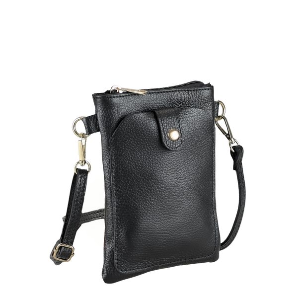 UmhäNgetasche "Partypal", Damen, Gr. B/H/T: 21Cm X 14Cm X 3Cm Onesize, Schwarz, Leder, Collezione Alessandro, Taschen UmhäNgetasche, Aus Leder, Made In Italy-image