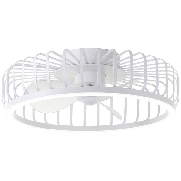 Brilliant Led Deckenleuchte "Capo", Weiß, 1, Ø 48Cm H: 17Cm, 1 Stk., Leuchten, Led-Ventilator, Ø 48 Cm, 4200 Lm, Dimmbar, Cct, Led Deckenleuchte-image