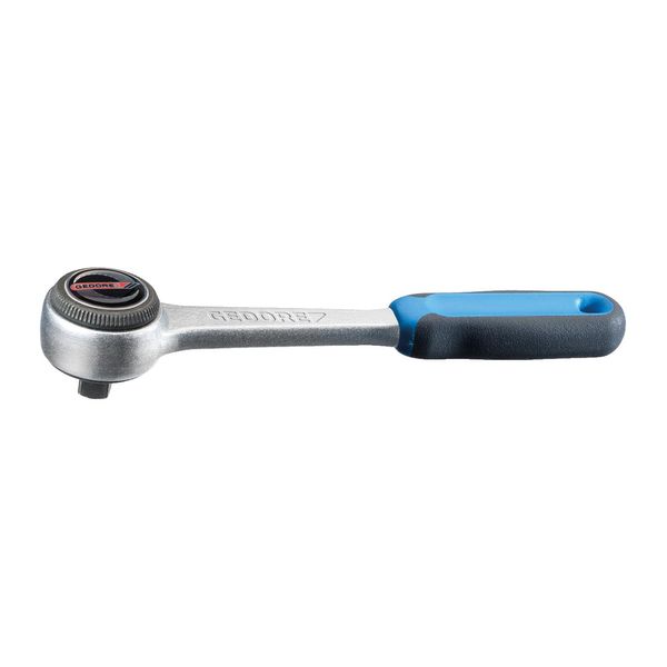Gedore Umschaltknarre, FüR 1/4 Zoll, 6,3 Mm Antrieb, 5° RüCkschwenkwinkel, 129 Mm Lang, 2K-Griff, 2093 U-3 (6170590)-image