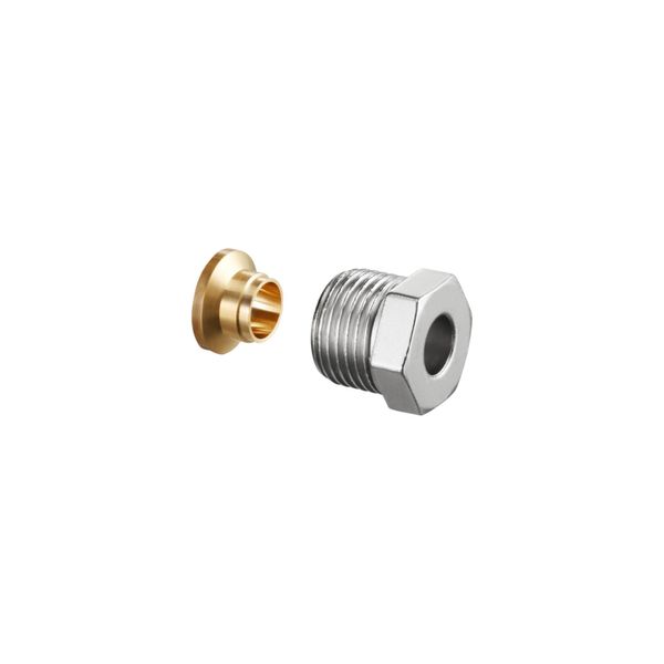 Oventrop Klemmringverschraubung Ofix CEP G 1/2X16Mm, FüR Ig, Messing Vernickelt (1028156)-image