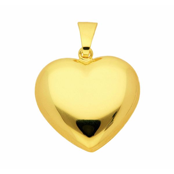 KettenanhäNger Adelia´S "HerzanhäNger 585 Gold ( 14K )", Gold, SchmuckanhäNger, Damen, Gold, KettenanhäNger, GoldanhäNger Herz-image