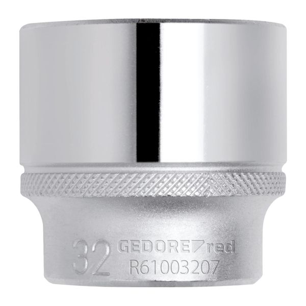 Gedore Red SteckschlüSseleinsatz, Nuss, 1/2 Zoll 12,5 Mm Antrieb, 6-Kant, 27 Mm Weite, Werkzeug, R610002706, Stahl (3300276)-image